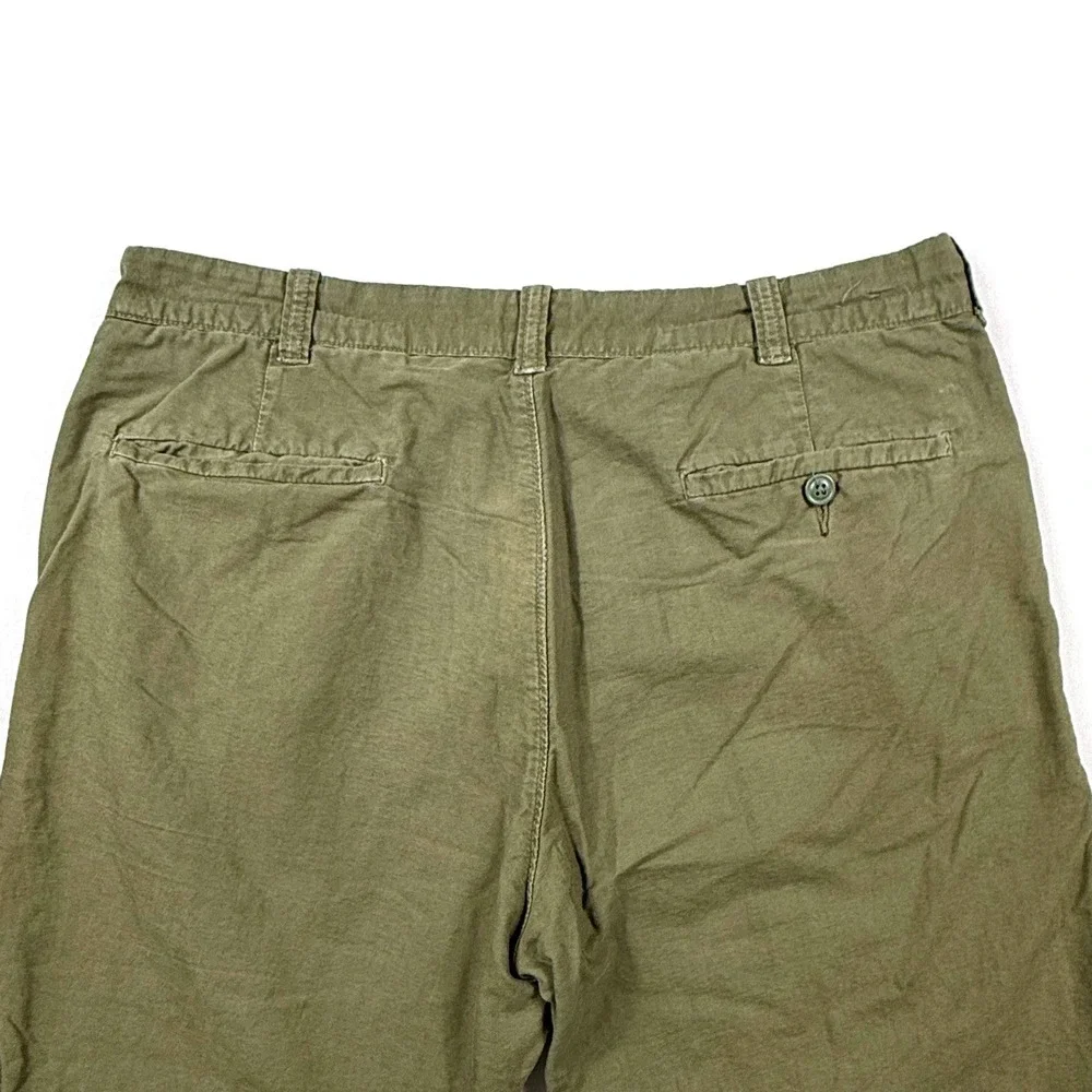 J Crew Sun Faded‎ Cargo Pants Khaki Green 34x33** Cotton